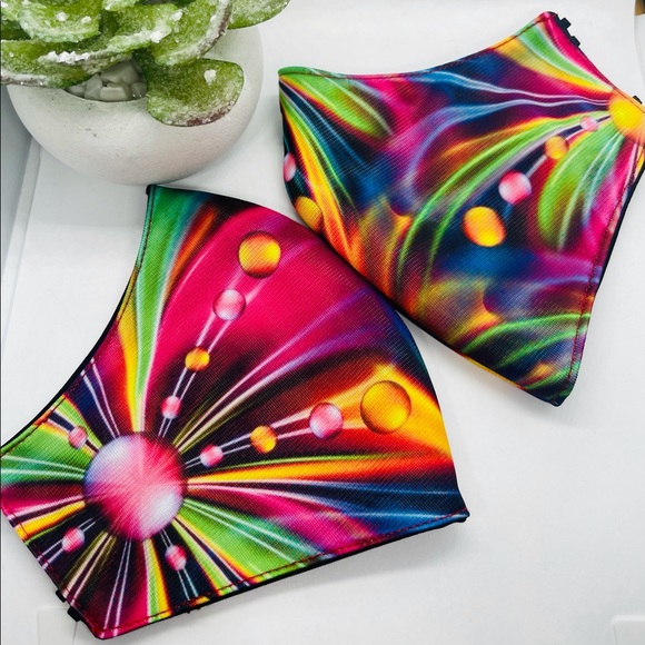 Fashionable Facemasks (Psychedelic Colors) - Picture 1 of 6